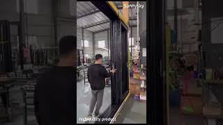 Sunnysky Cheap Price Thermal Break Adjustable Custom Size Aluminum Profile Sliding Gl Doors