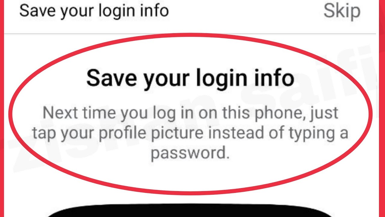 How To Save Passwords On Facebook Log In 