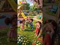 kids playing in garden #cartoon #kids #kidsvideo #animation