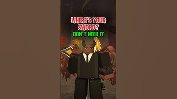 WHO NEEDS SWORD 😎 #roblox #theforge