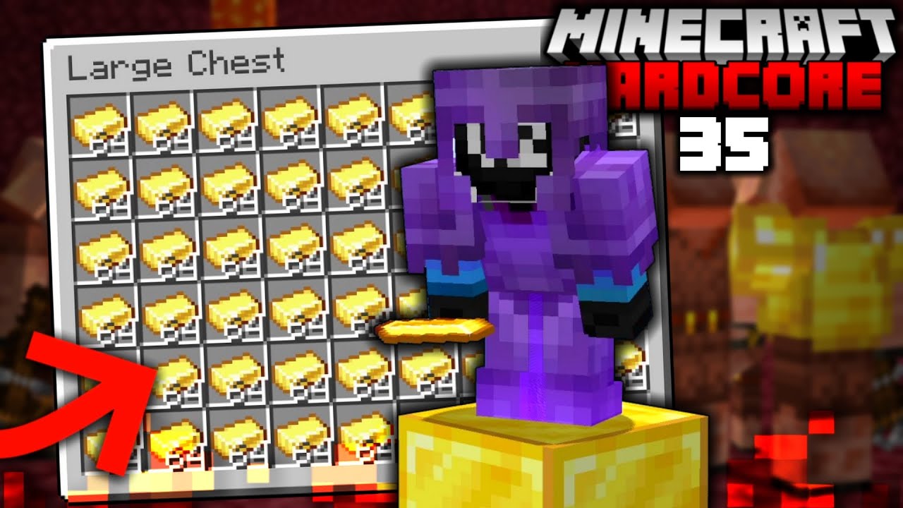 ⁣UNLIMITED GOLD in Minecraft Hardcore! (#35)