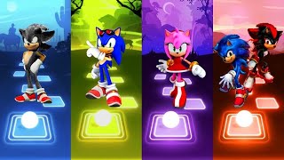 Dark Blue Sonic 🆚 Sonic love Shadow Sonic 🆚 Amy Rose Sonic 🆚 Sonic The Hedgehog | Sonic EDM Rush