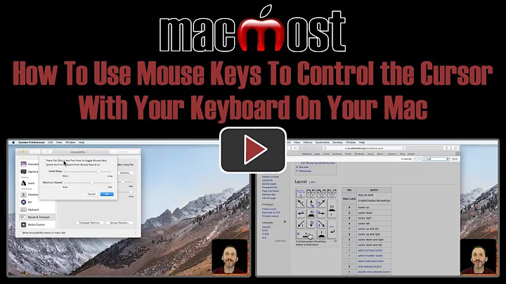 How To Use Mouse Keys To Control the Cursor With Your Keyboard On Your Mac (#1729)