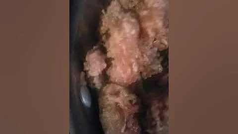 What it looks like when you're cooking meat in a p...
