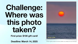 Challenge: Where was this photo taken? (Flat Earth / Globe Earth)
