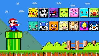 Super Mario Bros. but there are MORE Custom Item Blocks All Pokémon!... | Game Animation