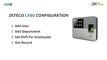 ZKTeco LX50 Fingerprint Access Control Configuration: Step-by-Step Setup Guide