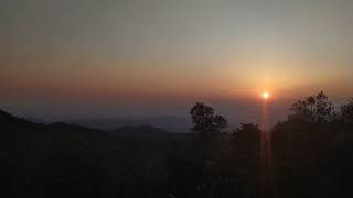A sunset at Netarhat, Jharkhand, India. 26th March 2021