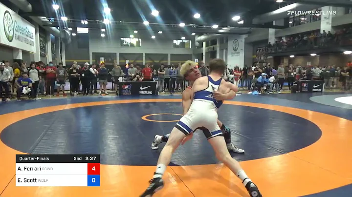 70 Kg Quarterfinal - Anthony Ferrari, Cowboy Wrest...