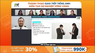 Lớp học giao tiếp tiếng Anh công sở trực tuyến cùng giáo viên bản ngữ IIG Việt Nam