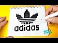 ADIDAS ПО КЛЕТОЧКАМ !!! легко нарисовать ! PIXEL ART ! КАК НАРИСОВАТЬ ? Рисунки по Клеточкам