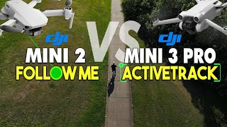 DJI Mini 2 Follow Me (Litchi) VS Mini 3 Pro Active Track | DansTube.TV