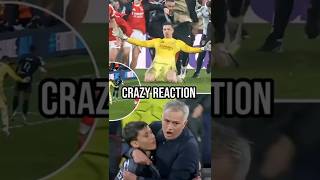 mourinho's crazy reaction to his goalkeepers goal😱😱