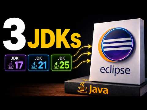 How to Add Multiple JDKs (17, 21 & 25) in Eclipse IDE | Step-by-Step