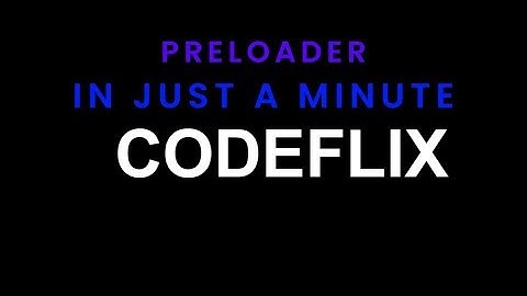 Preloader For Website | Only HTML and CSS | One Minute Speed Code