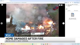 Home damaged after fire in Wayne County