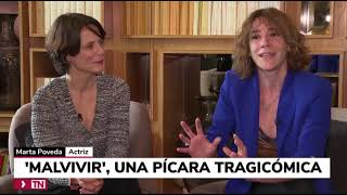 Telemadrid Telenoticias Noche - Aitana Sánchez-Gijón Y Marta Poveda Presentan Malvivir En Madrid