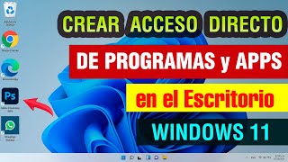 Como poner Programas en el Escritorio Windows 11 | crear acceso directo de un programa o aplicación screenshot 3