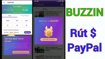 BUZZIN NEWS APP Đọc Báo Kiếm Tiền Rút Về PayPal.App Mới Ra