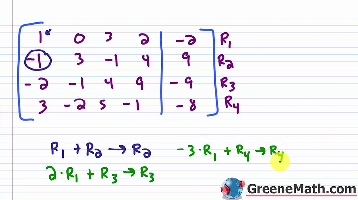 Use gauss jordan elimination to solve the following linear system