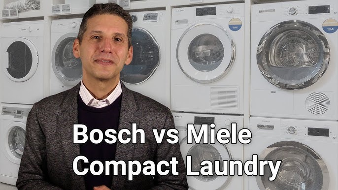 Miele Front Load White Laundry Pair with WXR860WCS 24 Compact