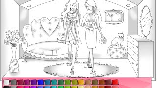 Barbie Doll Coloring Pages For Kids Barbie Doll Coloring Pages Youtube