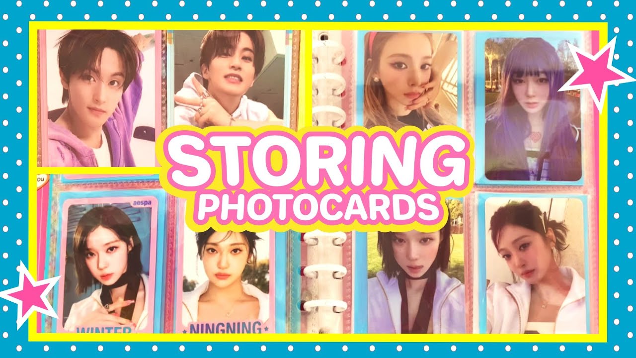 guardando photocards do aespa, nct + inclusões! 🍀🩷