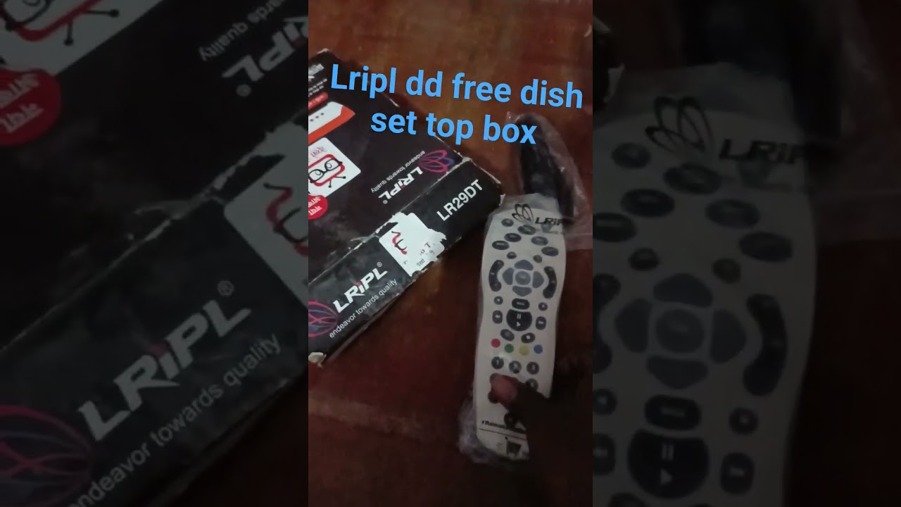 Lripl DD free dish set top box unboxing
