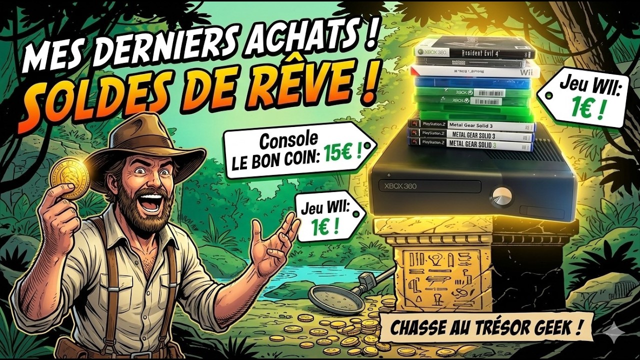 Derniers Achats ,Soldes,Jeu WII a un euro,Console xbox 360 a 15 Euros