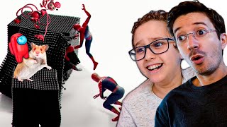 Homem Aranha Vs Bolinhas, Poppy Playtime Among Us na Vida Real, Criaturas Marinhas Capturadas