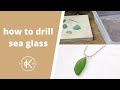 How To Drill Sea Glass & Make A Necklace | Kernowcraft