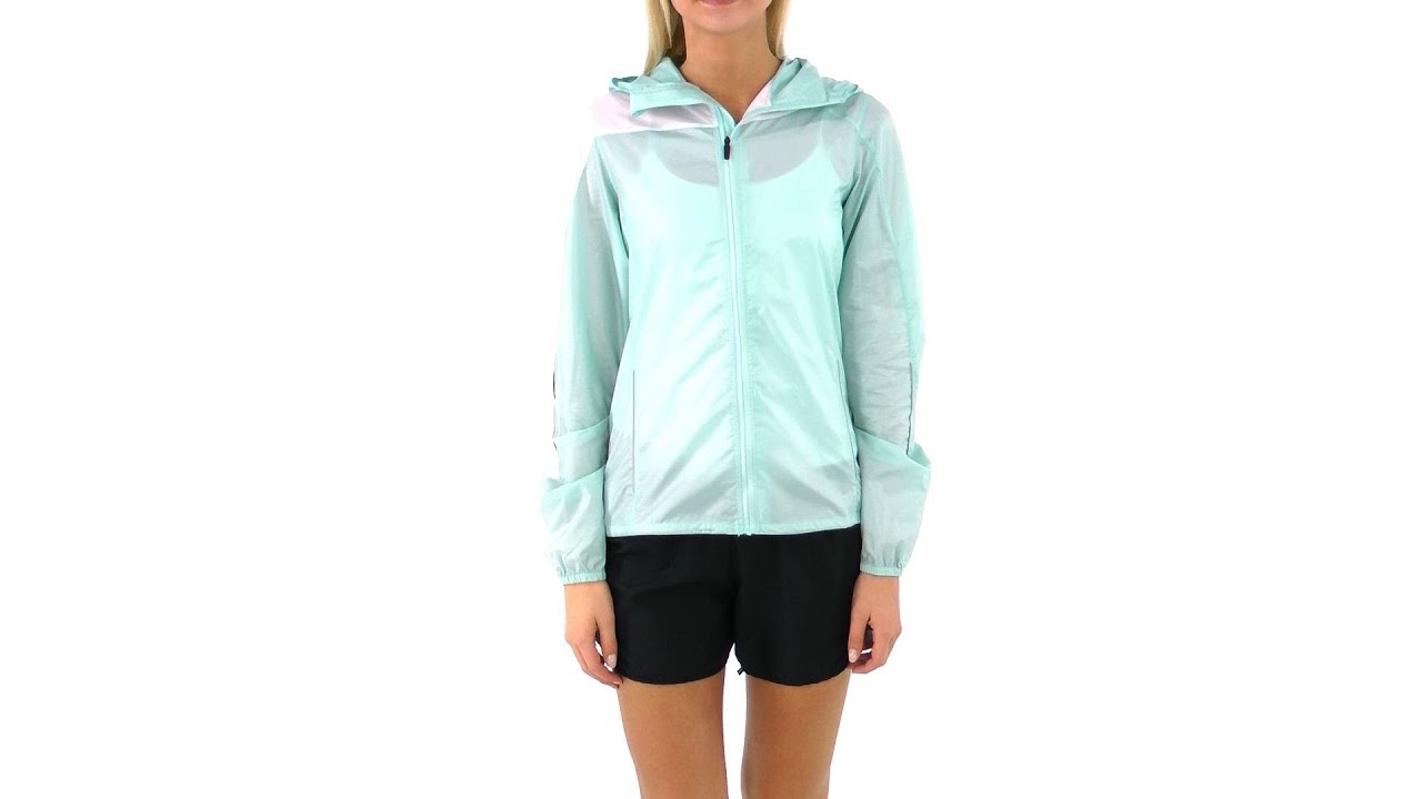 brooks running jacket womens green