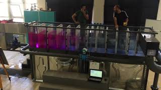 Tracer experiment on a Contact Tank with Porous Baffle