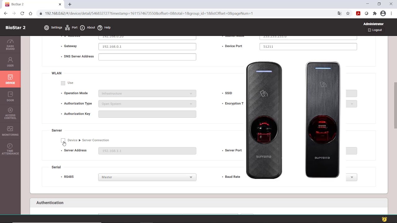 Update Как настроить устройства в BioStar2