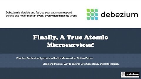 A True Atomic Microservices Implementation using Debezium Outbox Pattern