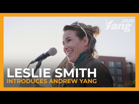 UFC Fighter Leslie Smith Introduces Andrew Yang In San Francisco