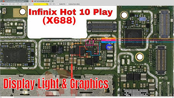Infinix Hot 10 Play (X688) Display Light Graphics Problem Solution | Hot 10 Play Lcd jumper Diagram