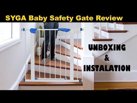 SYGA Baby Safety Gate Unboxing Installation and