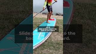 HOW to do a cross bow Pivot Turn. #paddleboard