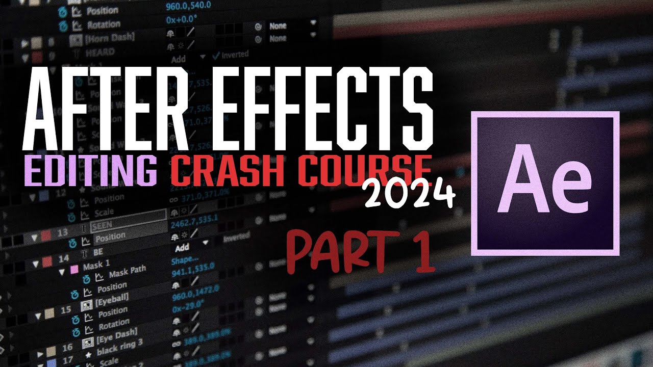 AFTER EFFECTS EDITING CRASH COURSE PART 1 - YouTube