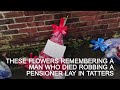 Shrine to stabbed burglar torn down