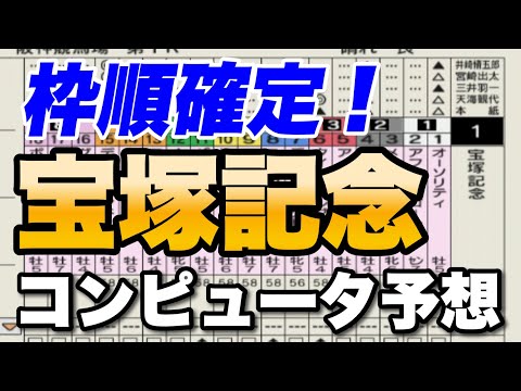 【枠順確定】2022宝塚記念 シミュレーション エフフォーリア復活なるか！？