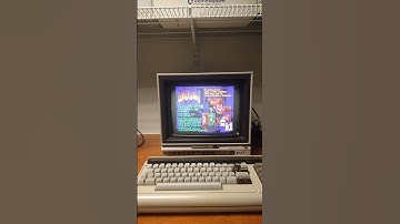 Doom By ID Software On Commodore 64 With 1702 Monitor Using RAD Expansion, Real Hardware! #Doom #C64