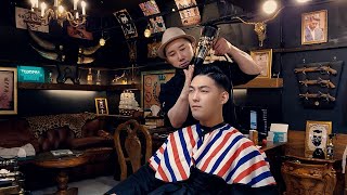 ✂️SUPER CUT💈AMAZING TRANSFORMATION HAIRCUT ASMR✂️SIDE PART Cut💈A Very Handsome Man