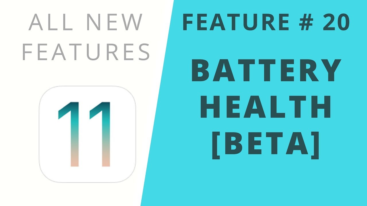 iOS 11 Features | Battery Health [Beta] | Feature #20