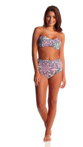 Bikini Lab Smock This Way High Waist Bottom | SwimOutlet.com