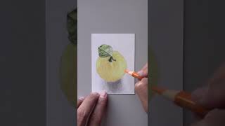 Remember: paint layer by layer to create a realistic lemon. #shorts