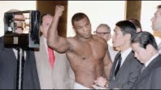 MIKE TYSON/TONY TUBBS WEIGH-IN - TOKYO 1988