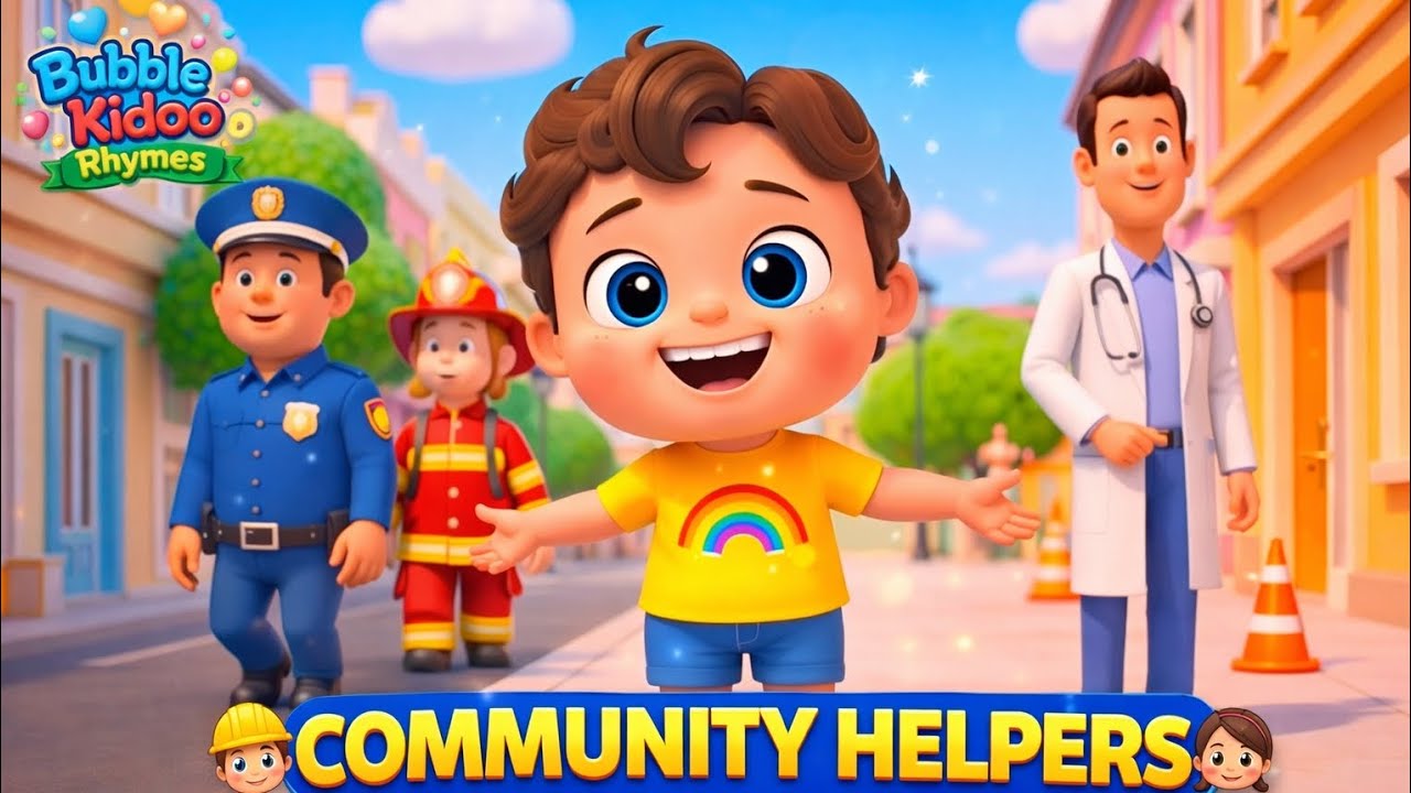Community Helpers Song for Kids | Doctor, Teacher, Police & More | Nursery Rhymes
