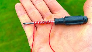 Unbelievable trick! Transform a screwdriver with a wire
